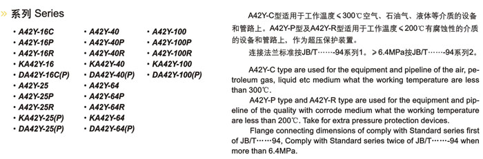 弹簧式安全阀